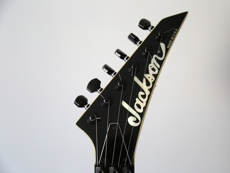 Jackson Guitar  USA KV2 King V Electric Guitar - Black Ghost Flames.