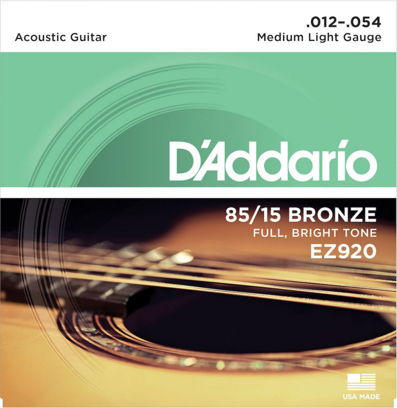 Cordes guitare acoustique EZ920 12-54