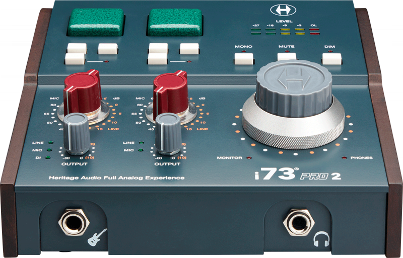 HERITAGE AUDIO - RHA I73PRO2 USBC-C 2IN/4OUT, 2 Préamps Style 73 Class A