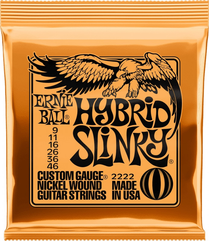 Ernie Ball - Cordes électriques - Hybrid Slinky (9-46)