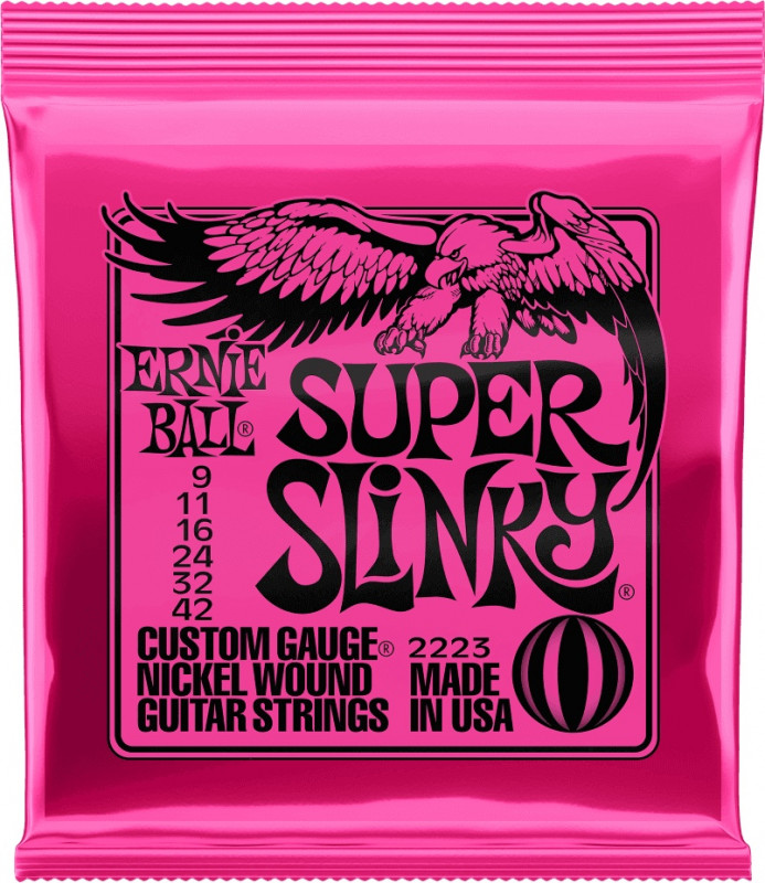Ernie Ball - Cordes électriques - Super Slinky (9-42)