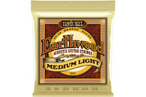 Ernie Ball - Cordes acoustiques - Earthwood 80/20 Bronze Medium Light (12-54)