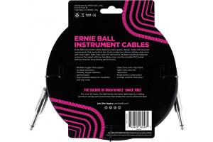 Ernie Ball - 10’ Straight/straight Instrument Cable Black